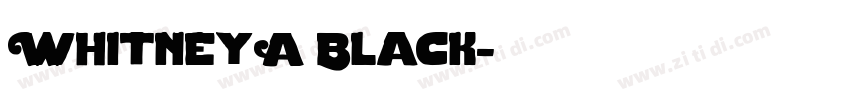 WhitneyA Black字体转换